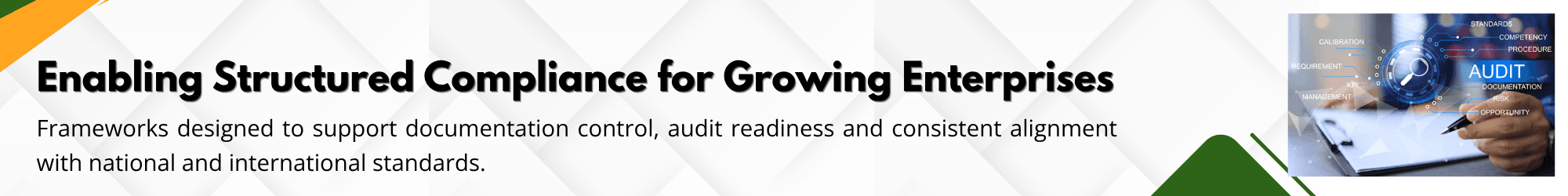 ISO compliance and audit readiness solutions in India supporting documentation control, risk management, and alignment with national and international standards for business growth